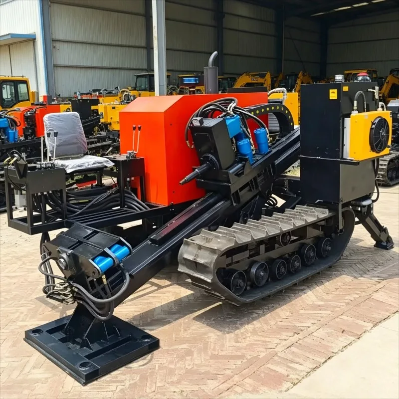 Customized Crawler Trenchless HDD Rig 960KN Pull for River Crossing Gas Pipeline 800m 25000N.m