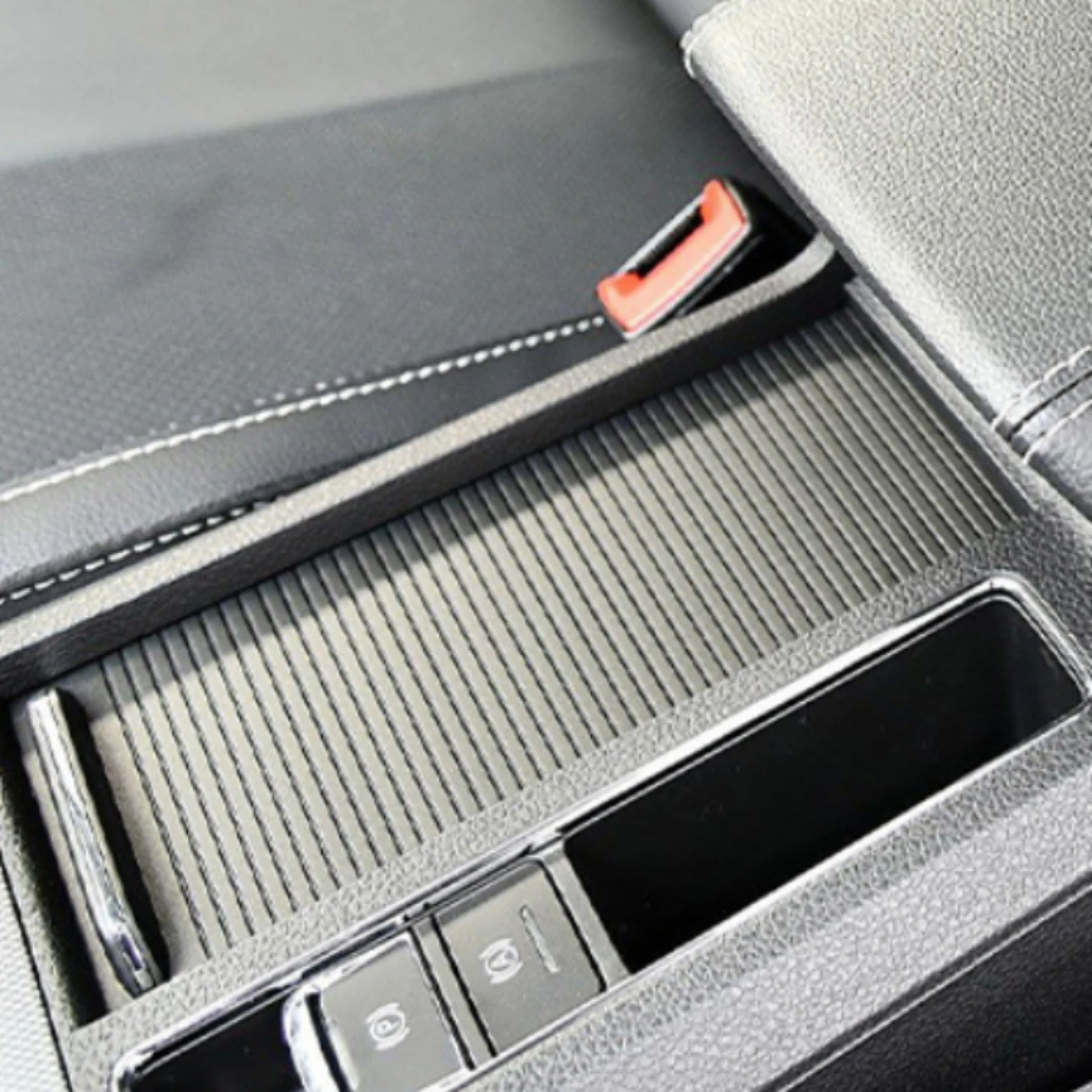 Car Accessory Slim MG Roewe RX5 Center Console Cover Roll-up Cup Holder Cover Anti-Slip for Everyday Driving, Commuting