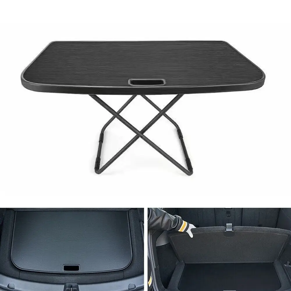 Car Rear Folding Camping Table Trunk Desk Storage for Tesla Model Y