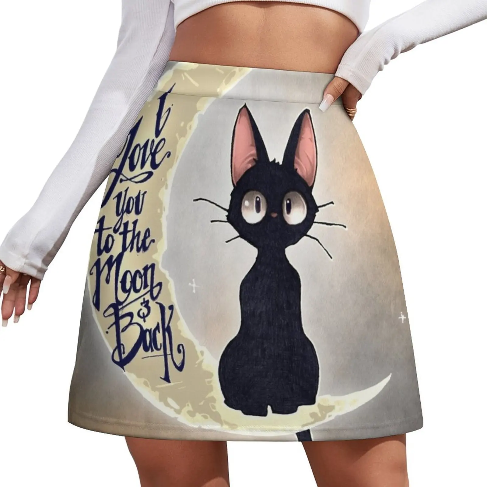 I love you to the moon & back Mini Skirt Women's summer skirt School uniform summer outfits for women 2026 mini skirts