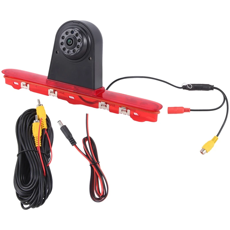 Car Reverse Camera Brake Light Black & Red ABS For Citroen Toyota Proace Peugeot