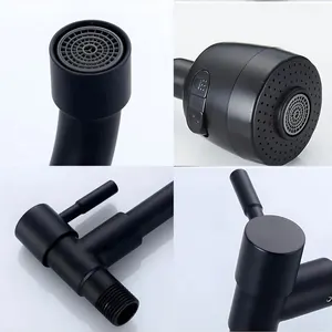 Baokemo 304 Kitchen Tap of Stainless Steel, Sink Flexible Hose, Cold Water, 2 Modes Tap, Mounted on the Wall, G1, 2 6 Main Sales Wall Taps Kitchen - №6