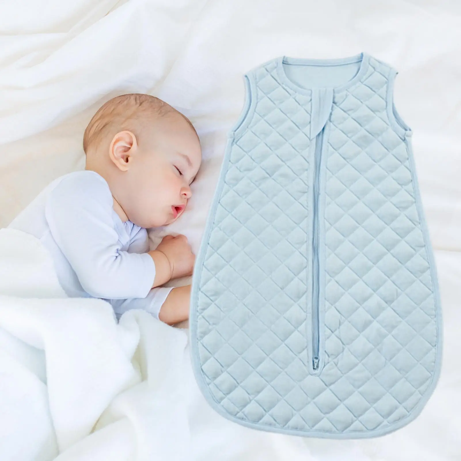 Lekki, noszony kocyk dla niemowląt, miękki, bawełniany, wygodny otulacz, śpiworek, kombinezon do spania dla niemowląt, idealny do pokoju dziecięcego i szpitala.
