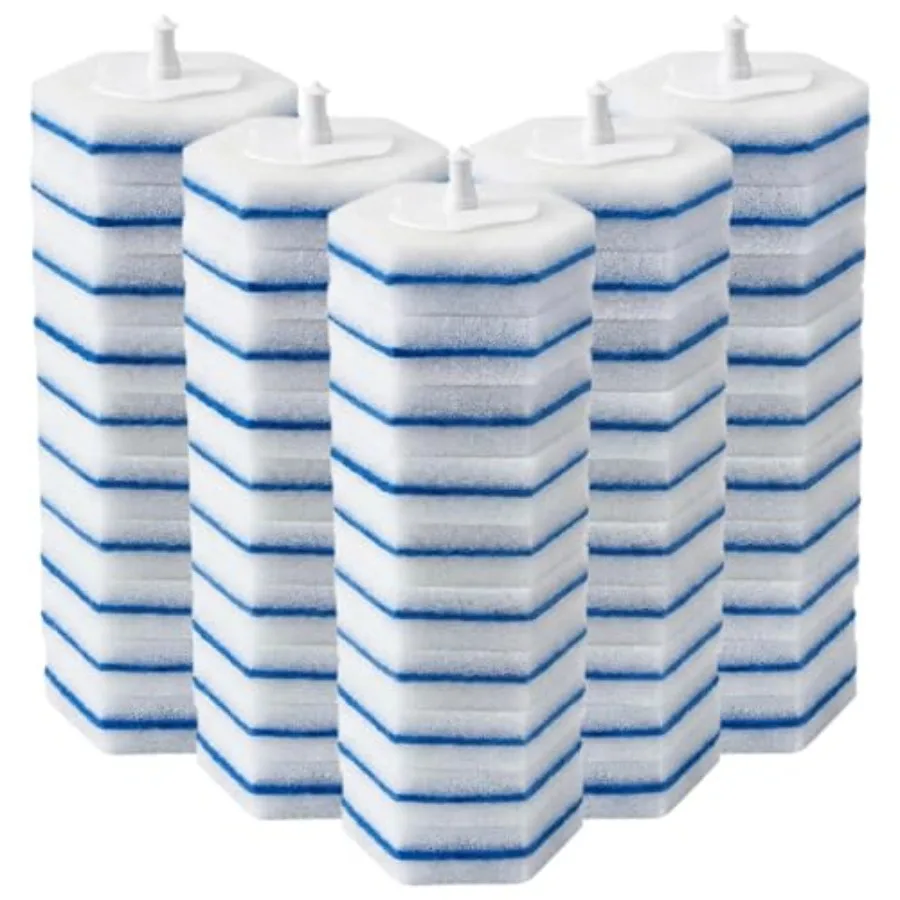 

Сменные насадки для туалетного очистителя, совместимые с Clorox Toilet Wand, 50 штук, одноразовые, для глубокой очистки пенообразующей пеной.