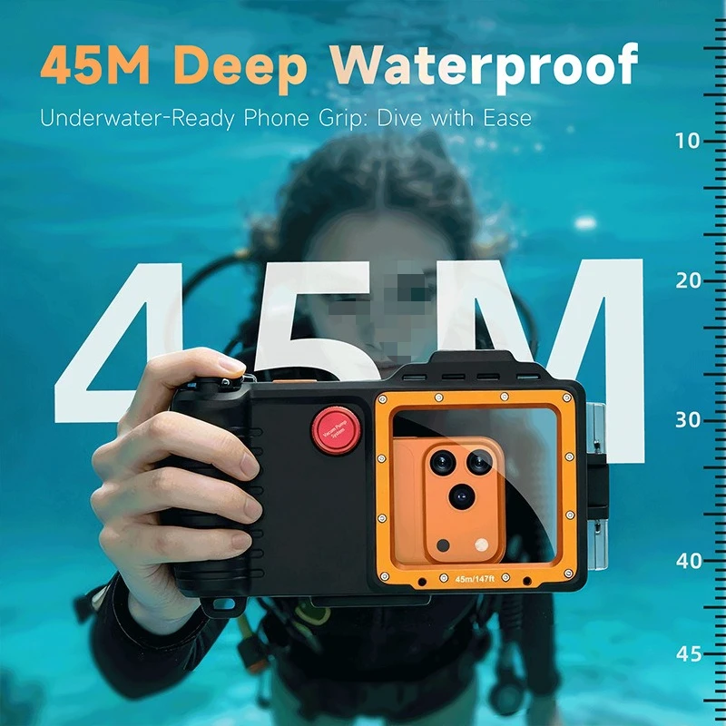 Professional diving case, suitable for general-purpose deep diving mobile phone cases such as Apple, Samsung and Huawei