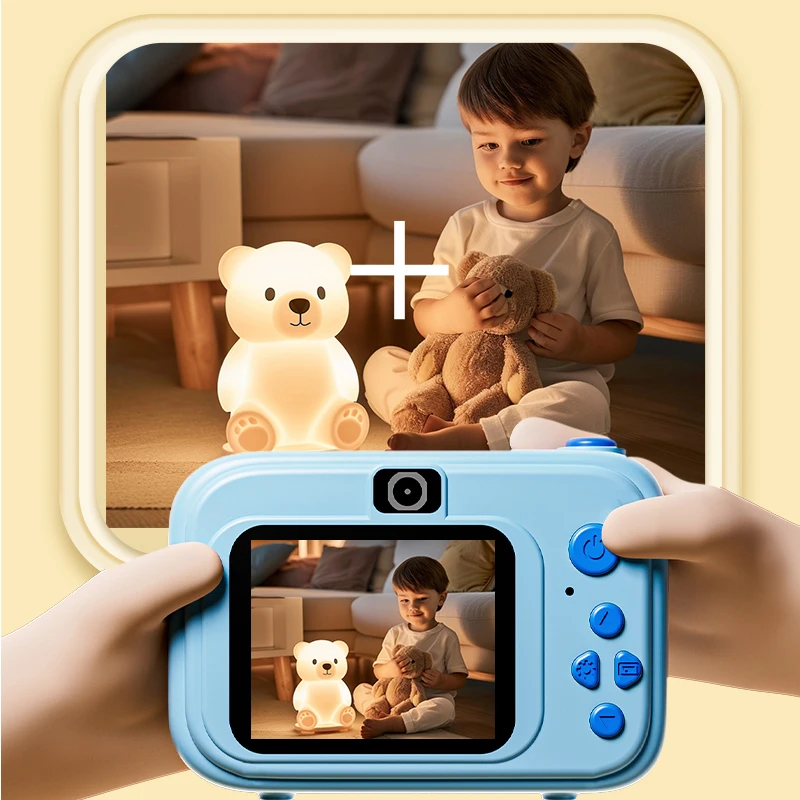 1080P HD Camera Toy Cartoon 32 GB SD Card Photo Colorful Videotape Baby Camera Kids Educational Toys For Children Birthday Gifts