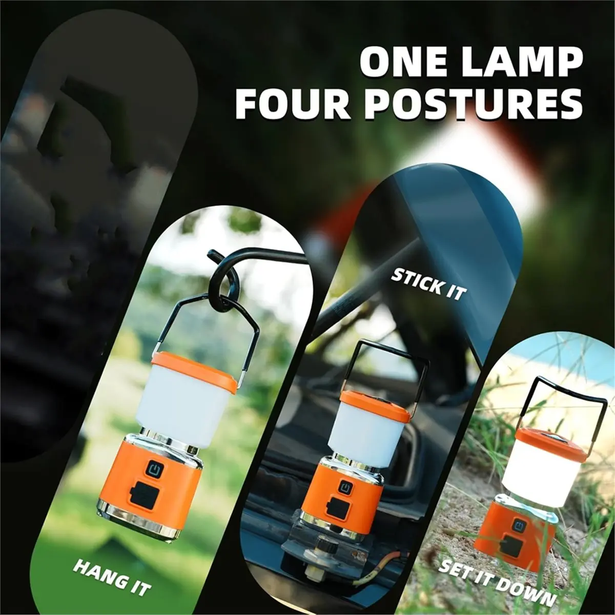 618 Mega Sale Rechargeable LED Camping Lantern,Camping Lights,Portable Waterproof Tent Lights for Hiking,Power Outages,Emergency
