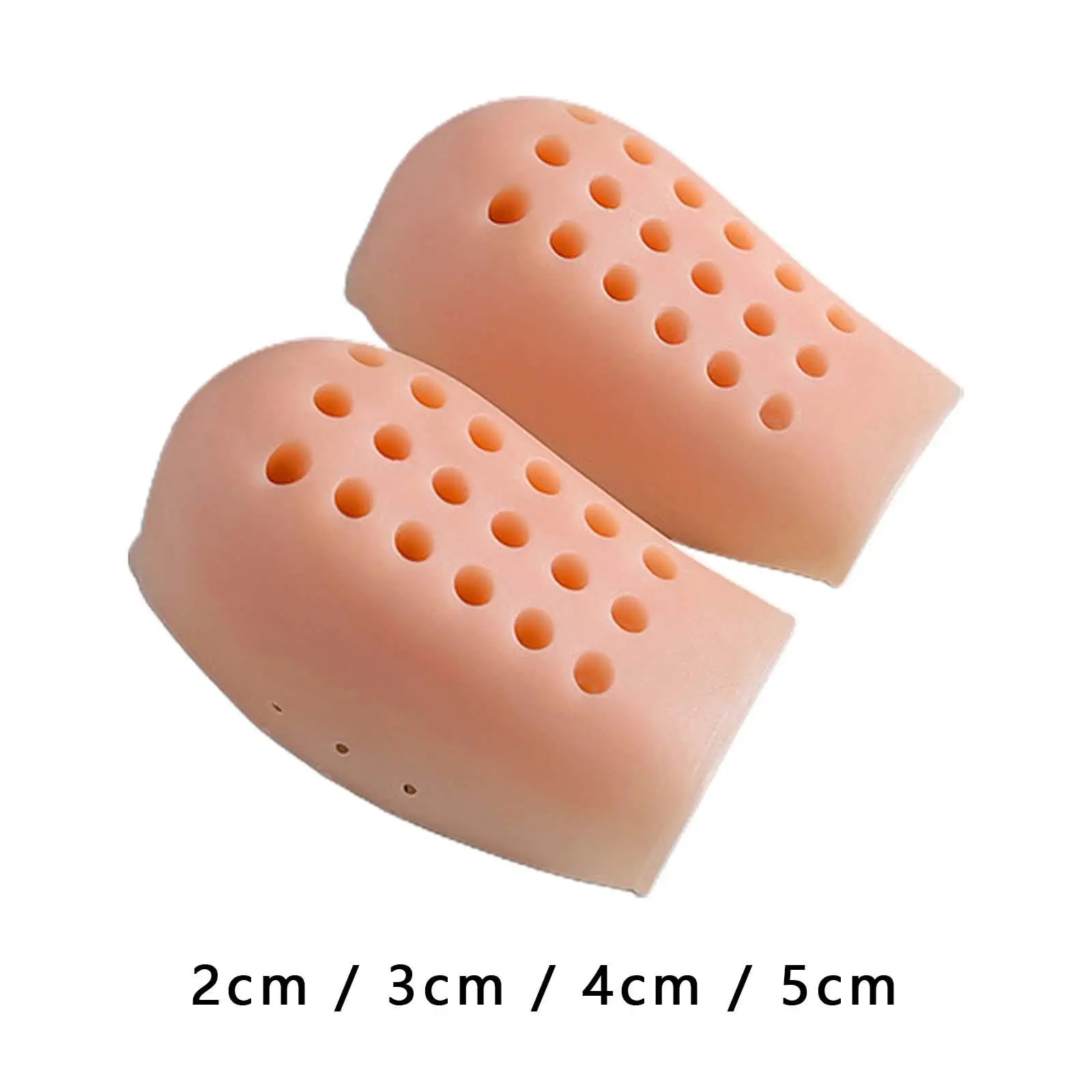 2 Pieces Height Increase Gel Sleeves Half Feet Pads for Sneakers Dancing