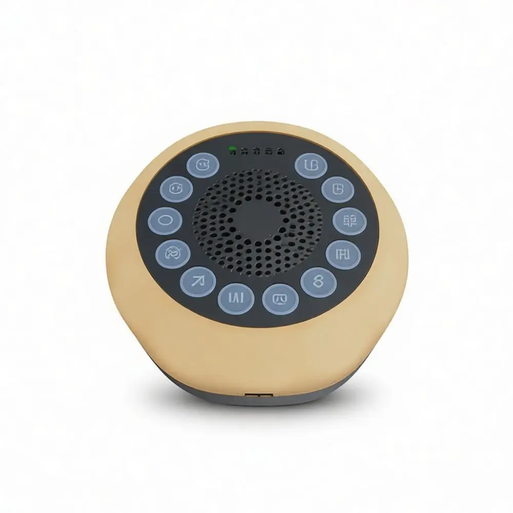 充電式の睡眠音機器。白いノイズで赤ちゃんや大人を落ち着かせ、夜間照明としても使用可能。保育園や旅行先でも使える、持ち運び可能なリラックスグッズ。