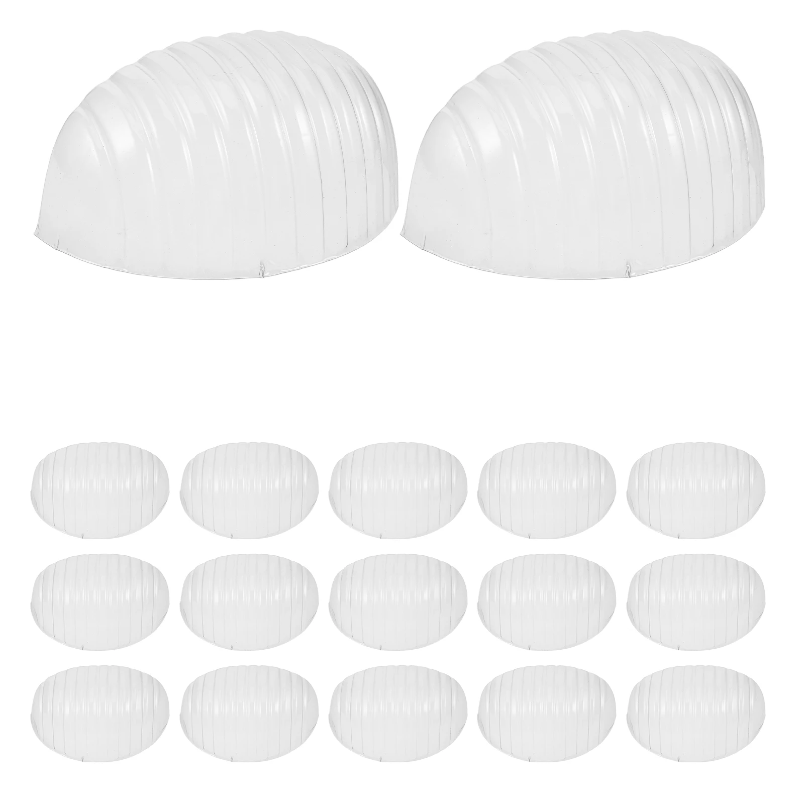 

50pcs Baseball Cap Support Crown Shaper Liners Inserts for Bump Caps Hard Hat Shape Maintenance Plastic Storage