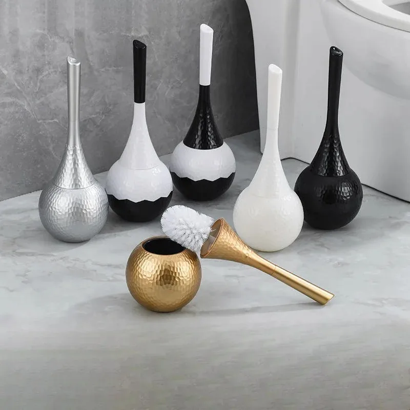 

Роскошный набор золотых щеток для унитаза, сменная нейлоновая щетка с мягкой щетиной, длинная ручка для туалета, аксессуары для ванной комнаты, инструменты для чистки