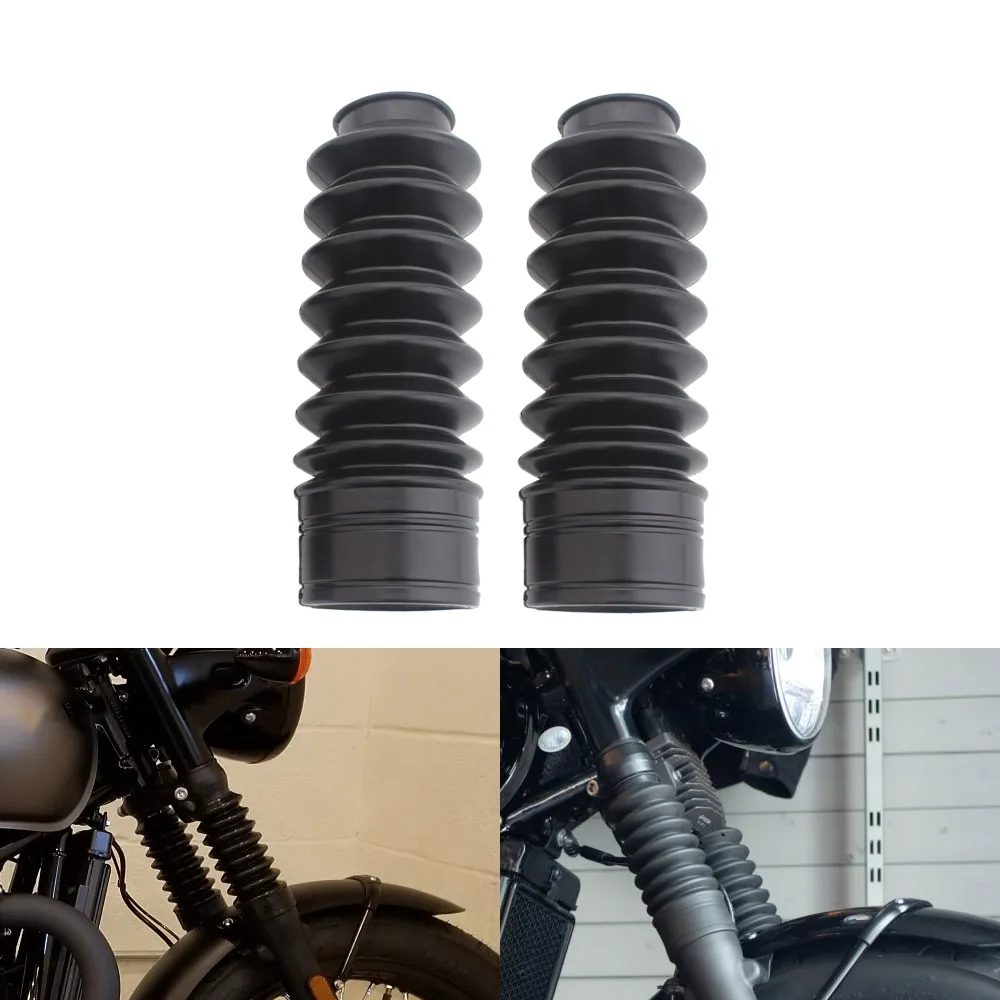 Motorcycle Rubber Front Fork Cover Gaiters Gators Boot Shock Absorber Protector Dust Guard For Triumph Climber T100 T120 T900