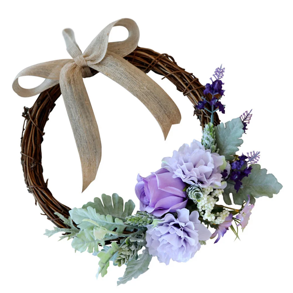 

Simulation Rose Flower Wreath Premium Quality Hanging Garland Wedding Home Party Door Wall Decoration Wedding Wreath