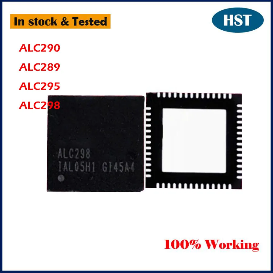 

Новый оригинальный ALC290 ALC290Q ALC295 ALC298-CG ALC298 ALC289 QFN Chip IC чипсет