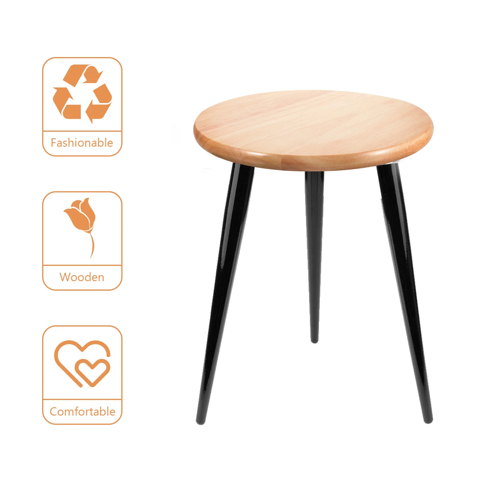 

Round Stool Seat Replacement Wooden Bar Chair Repair Part Canteen Furniture Accessory Round Bar Stool Seat