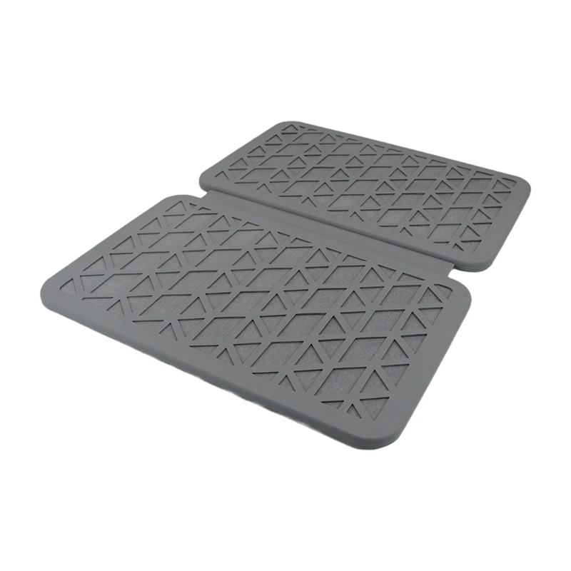 

Foldable Quick-Dry Mat For Kitchen Countertop Silicon Coated Protect Tableware, Super Absorbent Anti-Slip