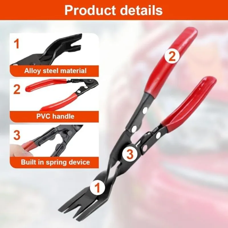 Rubber-headed Screwdriver Claw Nail Puller Interior Trim Panel Removal Tool Car Door Panel Nail Puller Buckle Removal Tool