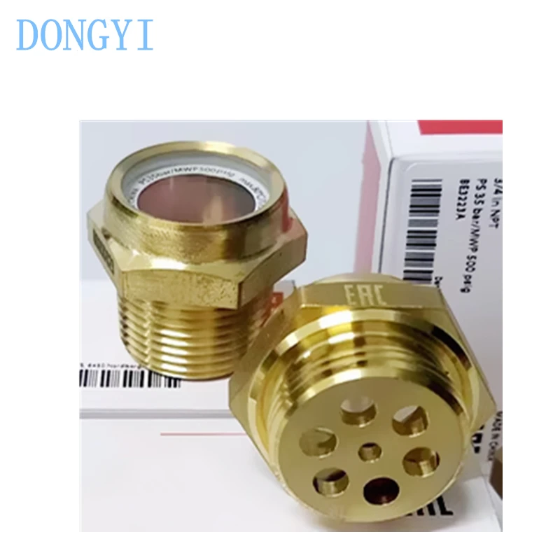Sight Glass Socket Brass Valve Body 014-0004 014-0005 014-0006 G3/4 NPT3/4 NPT1/2