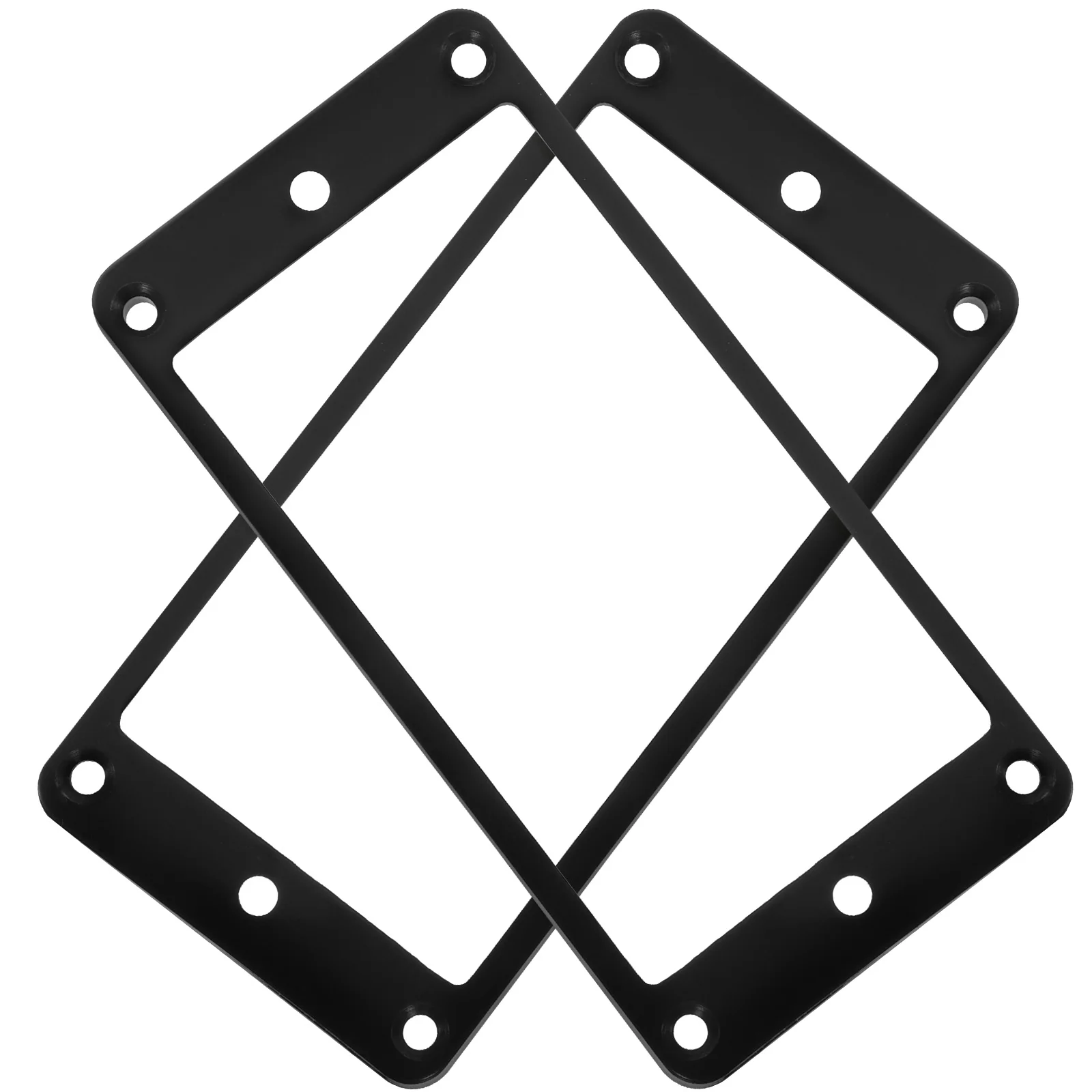 

2 Pcs Pickup Frame Frames Pickups Electric Guitar Mounting Ring Replacement Part Covers Component