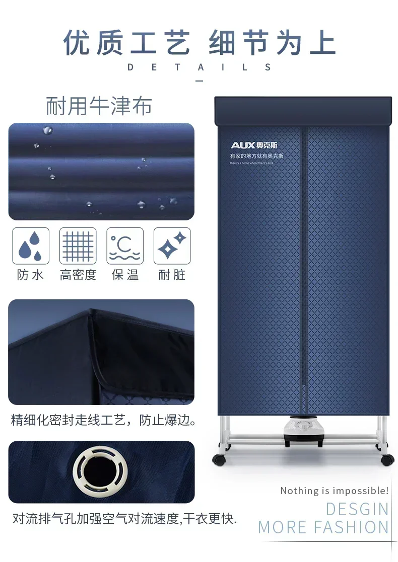 เครื่องอบผ้าในครัวเรือนแบบ All-in-One: การอบแห้งเร็ว, การป้องกันการปิดเครื่อง, การประหยัดพลังงานสําหรับการซักรีดที่ไม่ยุ่งยาก