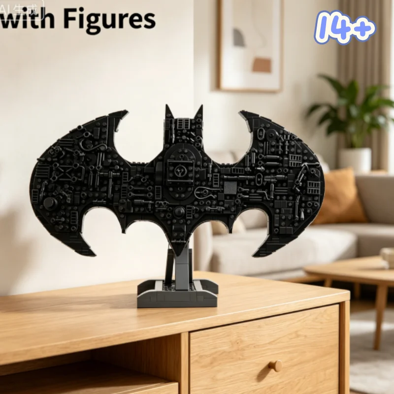Hot 678pcs 3D Wall Decor Mask Emblem Display Model Building Blocks STEM DIY Set Creative Toys for Birthday Party Festival Gifts