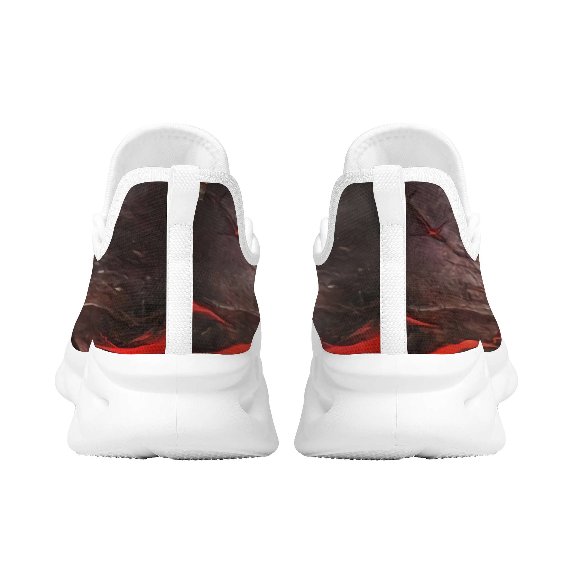 Cool Print Flame Skull Man Shoes Art Graffiti Outdoor Casual Shoes Soft Sole Comfortable Breathable Jogging Shoes