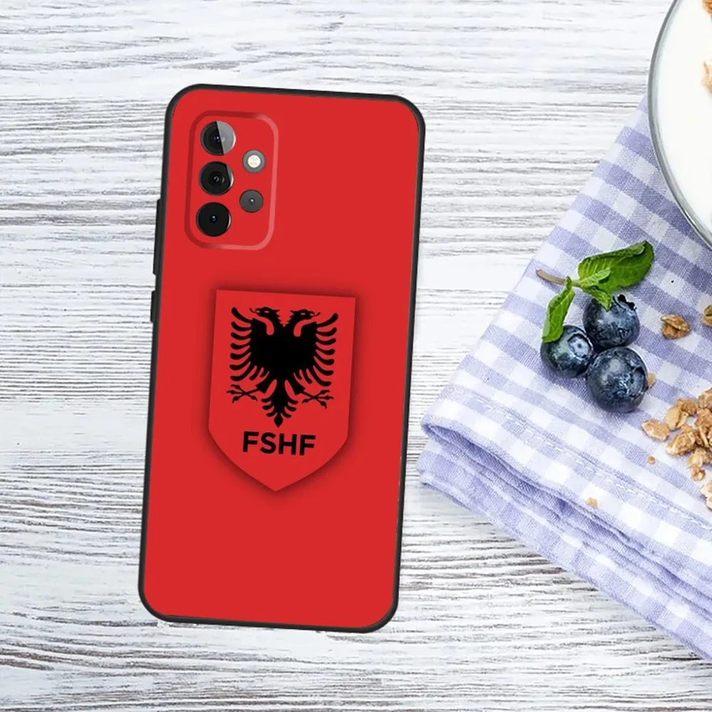 Albania Albanians Flag Phone Case For Samsung Galaxy A13,A21s,A22,A31,A32,A52,A53,A71,A80,A91 Soft Black Phone Cover