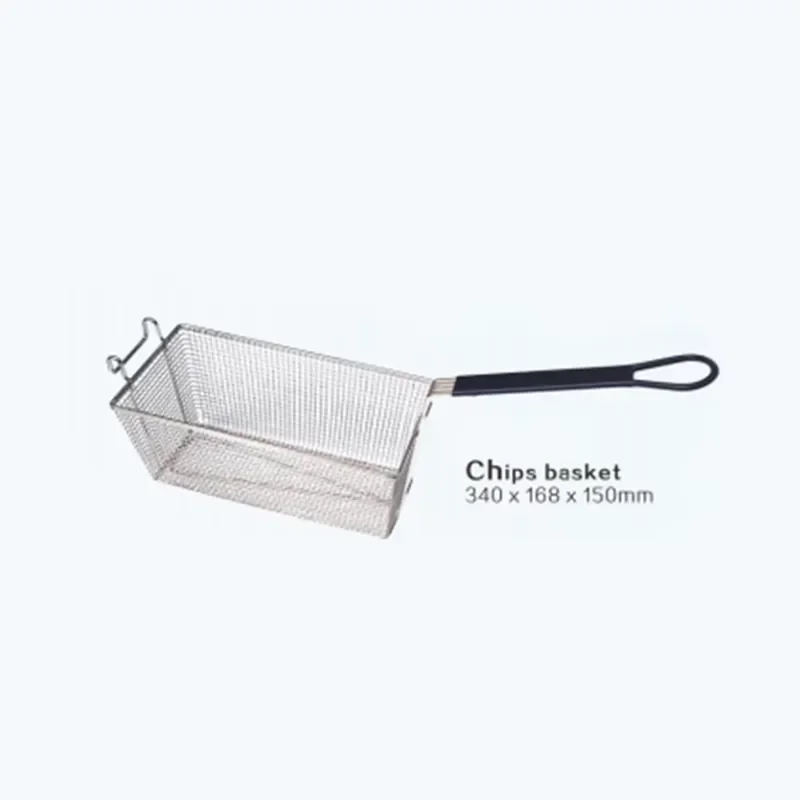 Stainless Steel Deep Fryer Basket for French Fries Chicken Vegetables Commercial Kitchen Food Strainer Mesh Wire Cooking Tool