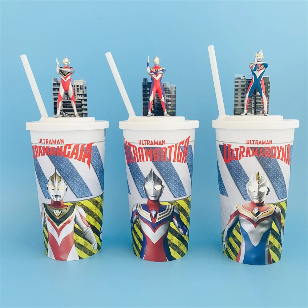 OFFICIAL Ultraman Cup Topper Cup Figurine Tiga Ultraman Popcorn Bucket  Exclusive Cinema Collectible Christmas Gifts