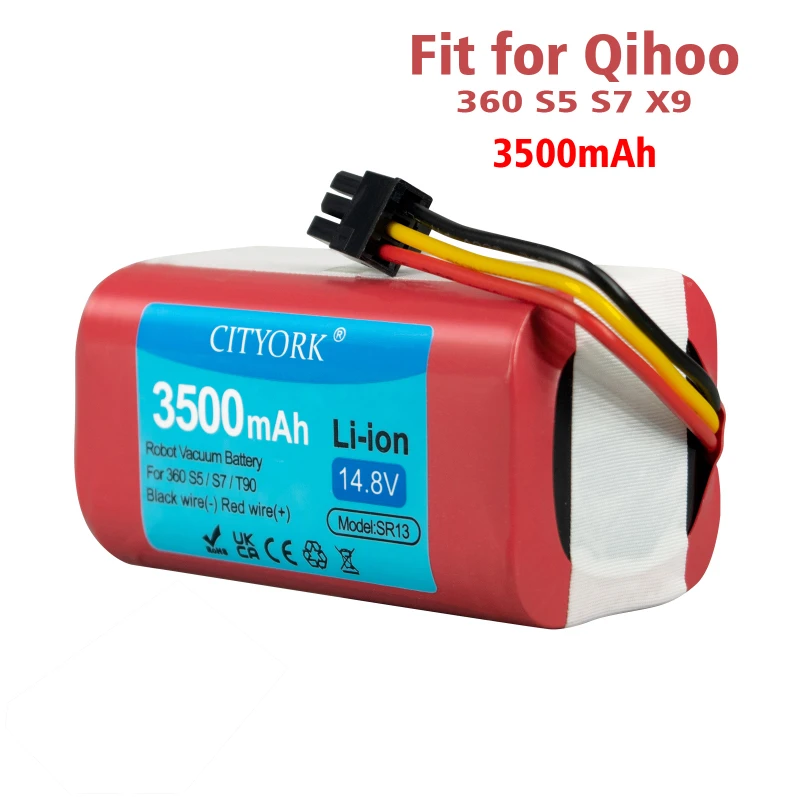 Battery for Qihoo 360 S5 S7 S7Pro T90 X9 3500mAh 14.8v Robotic Vacuum Cleaner Replacement Batteries