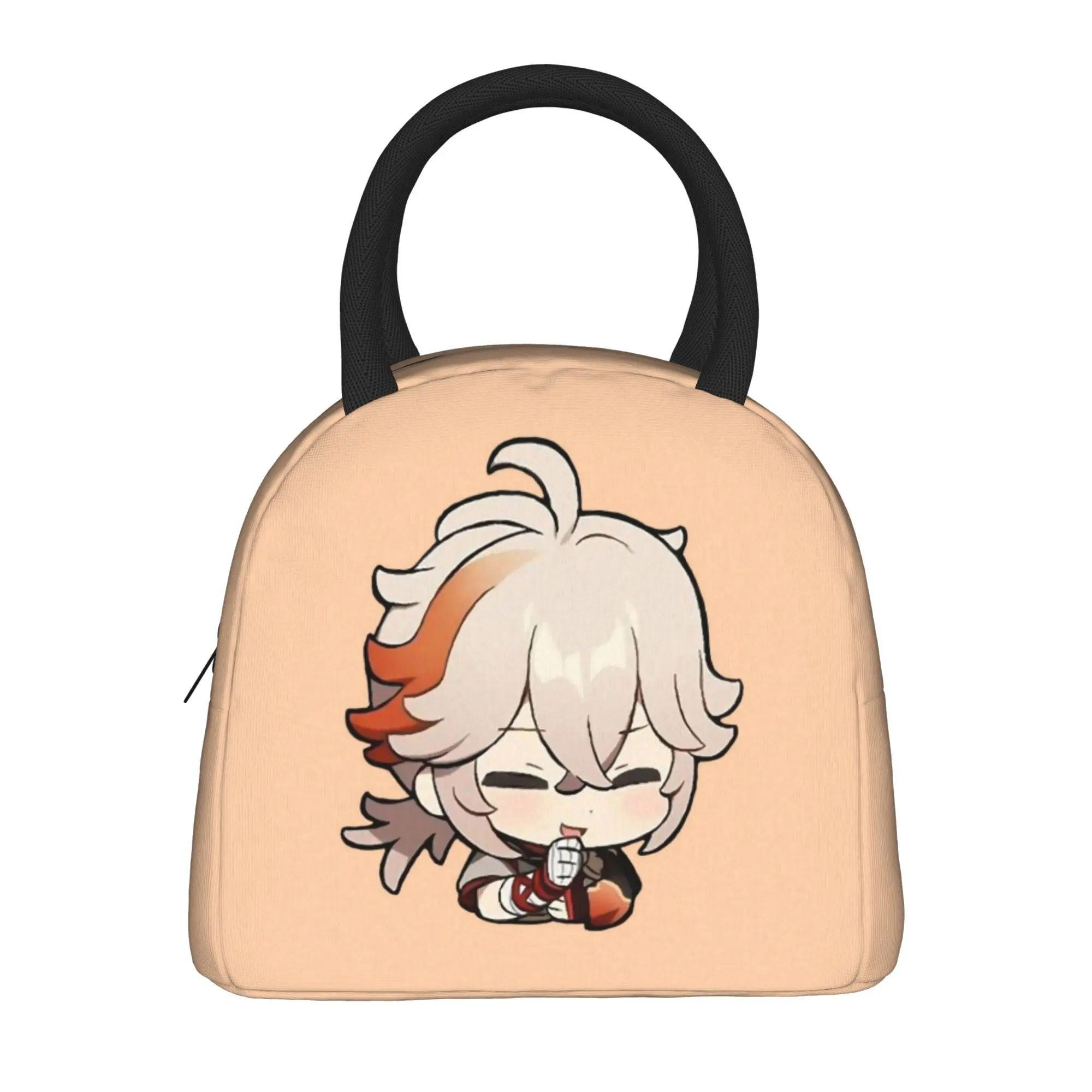 Kaedehara Kazuha Genshins Impact  Insulated Lunch Bags Thermal Bag Lunch Container Portable Lunch Box Tote Food Handbags