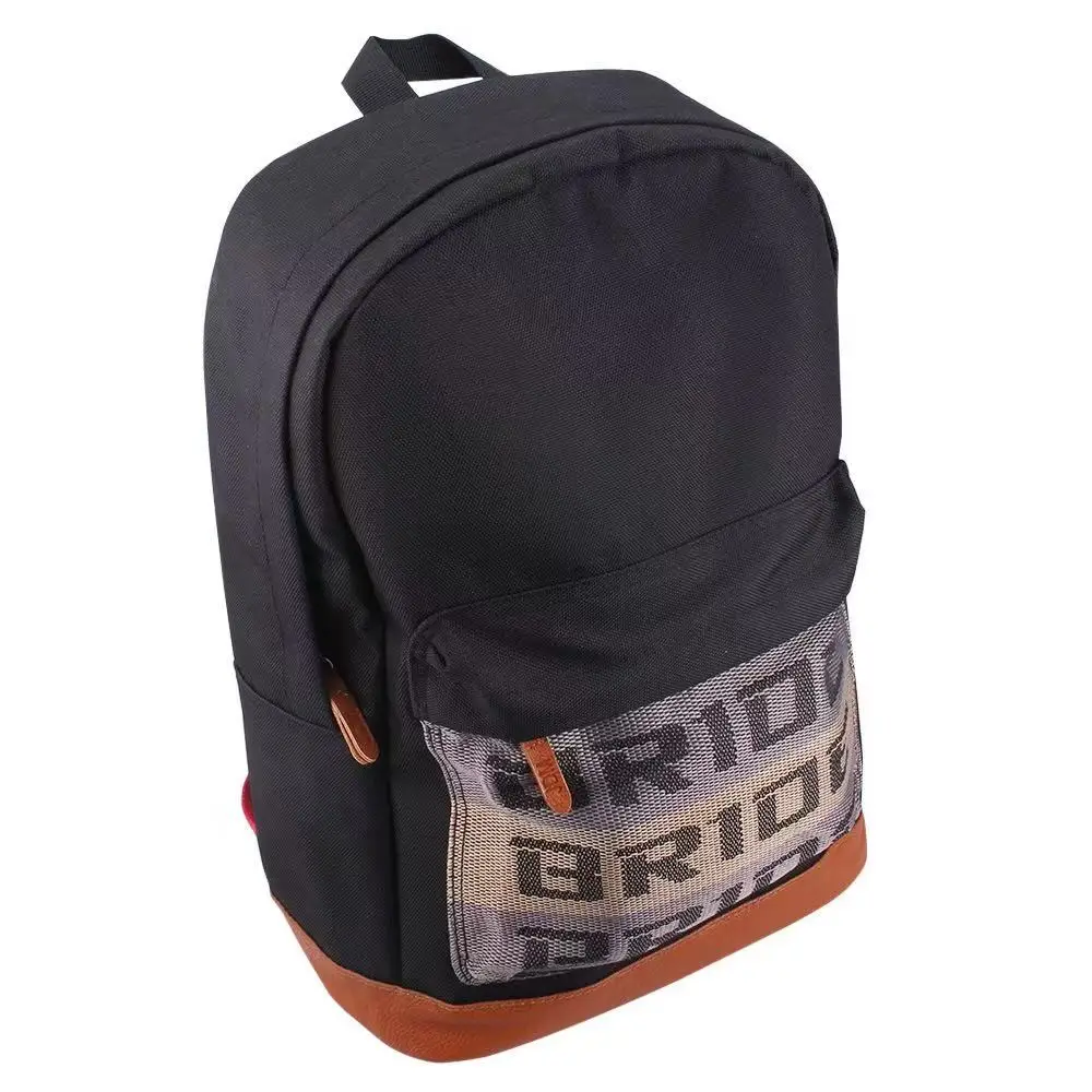 RASTP Bride Racing Backpack - Modified Shoulder Strap Laptop Bag, Multi-Functional Motorcycle Bag