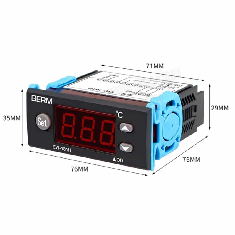 

1PCS Thermostat EW-181 Digital Display Temperature Control Instrument Refrigeration Heating Cold Storage Thermostat EW-181H