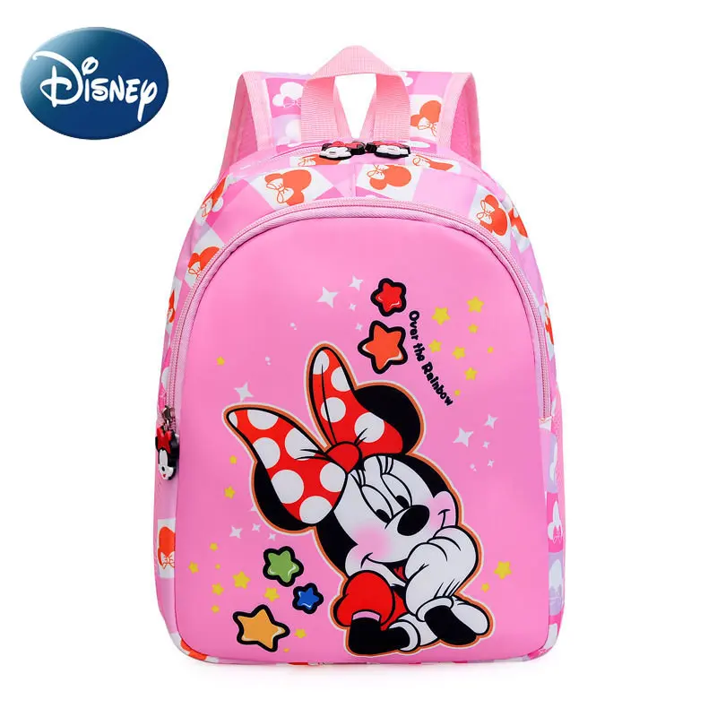 

Disney Minnie Schoolbag for Girls Kids Waterproof Durable Kindergarten Students Cute Backpack Free Delivery 2023 New