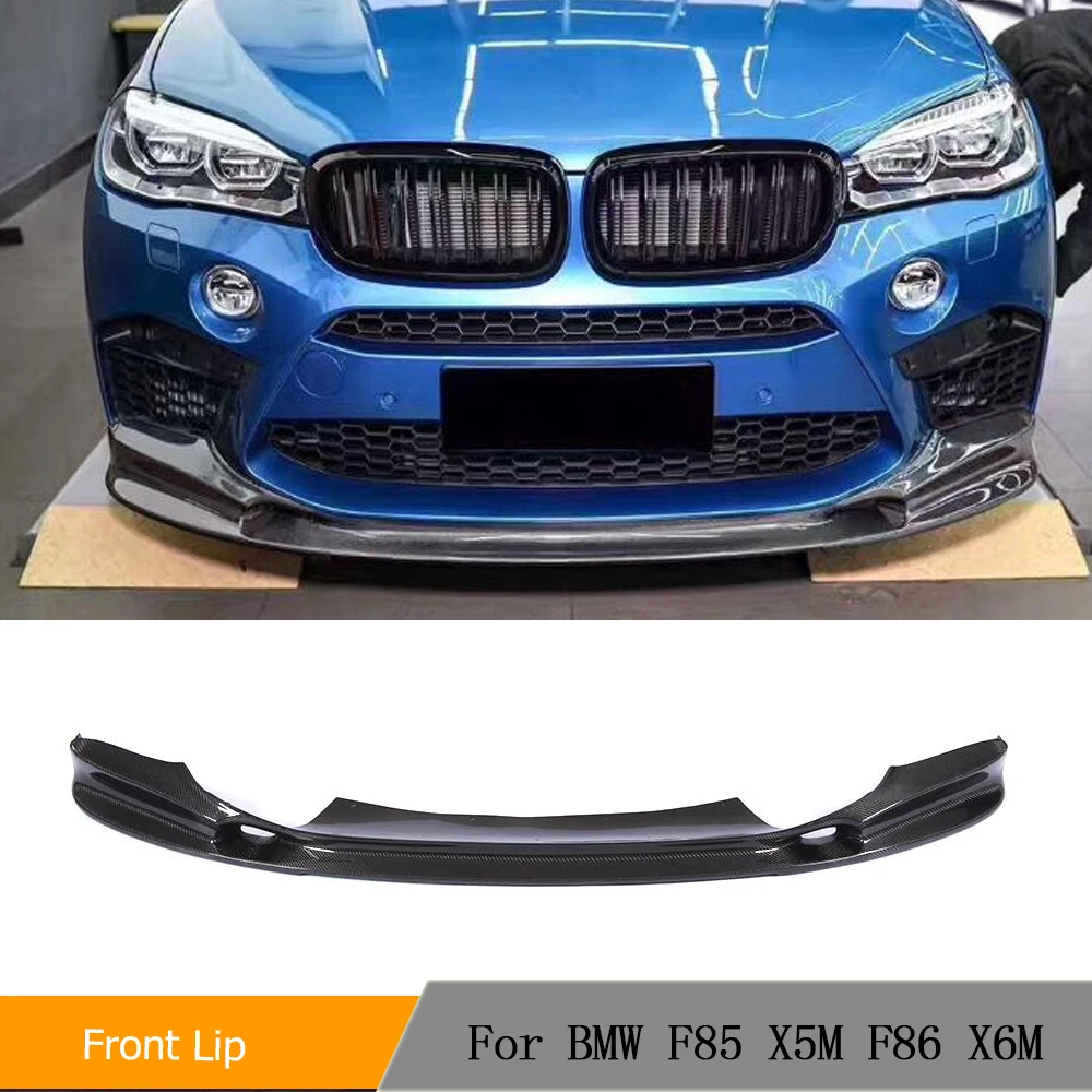 

Car Body Kits Front Bumper Lip for BMW F85 X5M F86 X6M 2015 - 2018 Front Bumper Lip Spoiler Chin Car Kits Carbon Fiber