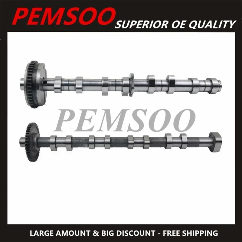 2PCS Intake + Exhaust Camshaft for Audi Seat Skoda VW Beetle Tiguan 2.0 TFSI 06H109021J 06J109021H 06J109088 06H109088C