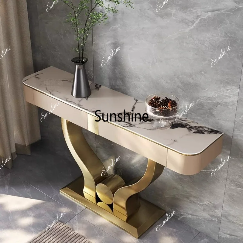 Aisle Decorative End View Cabinet Entry Door Entrance Table Light Luxury Shelf