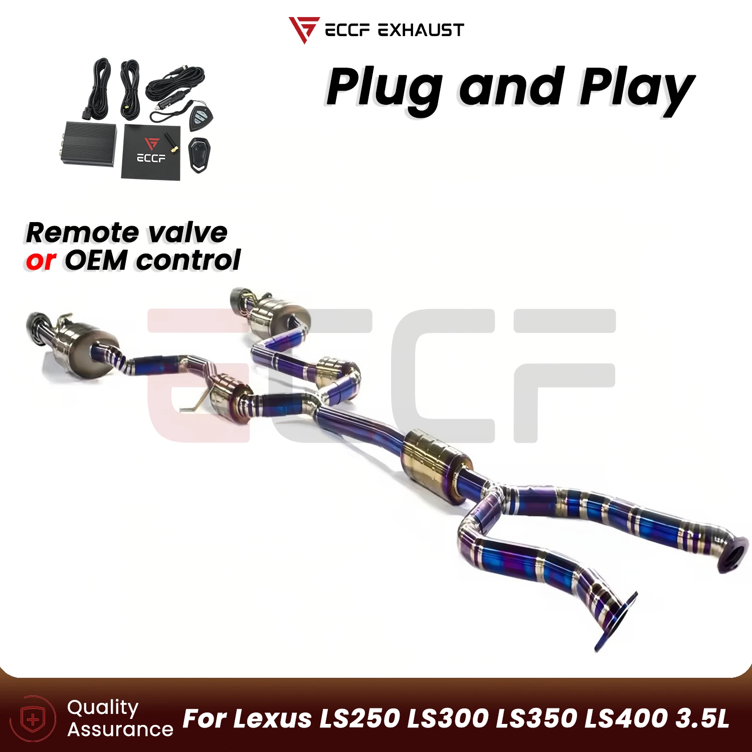

Aggressive Exhaust Sound Titanium Catback Exhaust For Lexus LS250 LS300 LS350 LS400 3.5L Plug and Play Performance Upgrade