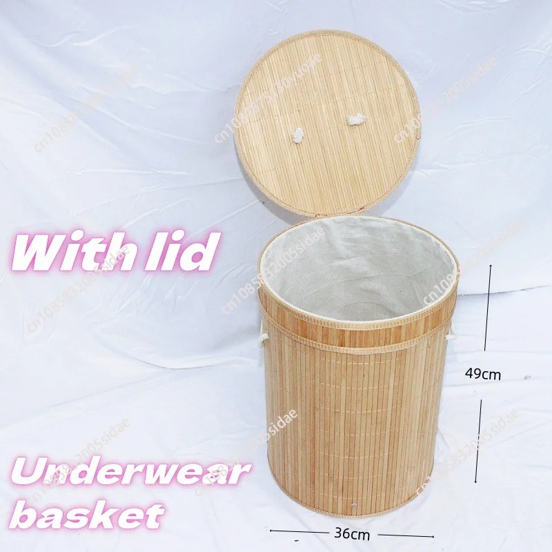 سلة ملابس للأمهات والرضع من الخيزران قابلة للطي، هدايا حبس من الخيزران الطبيعي، طبخ عالي الضغط، جاف وجيد التهوية