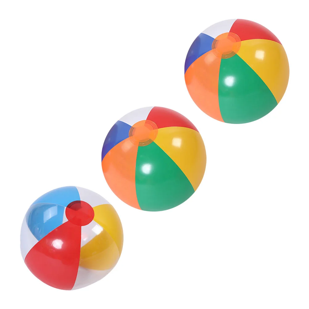 3-teilige aufblasbare Kugel, Wasserballons, PVC, zum Spielen, Kinderspielzeug, Strand, bunte Kugeln