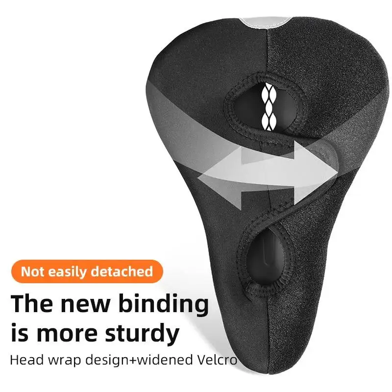 

ESLNF Silicone Bike Cycling Seat Cover Soft Thick Foam Padding Rainproof And Dustproof Comfortable Riding Experience