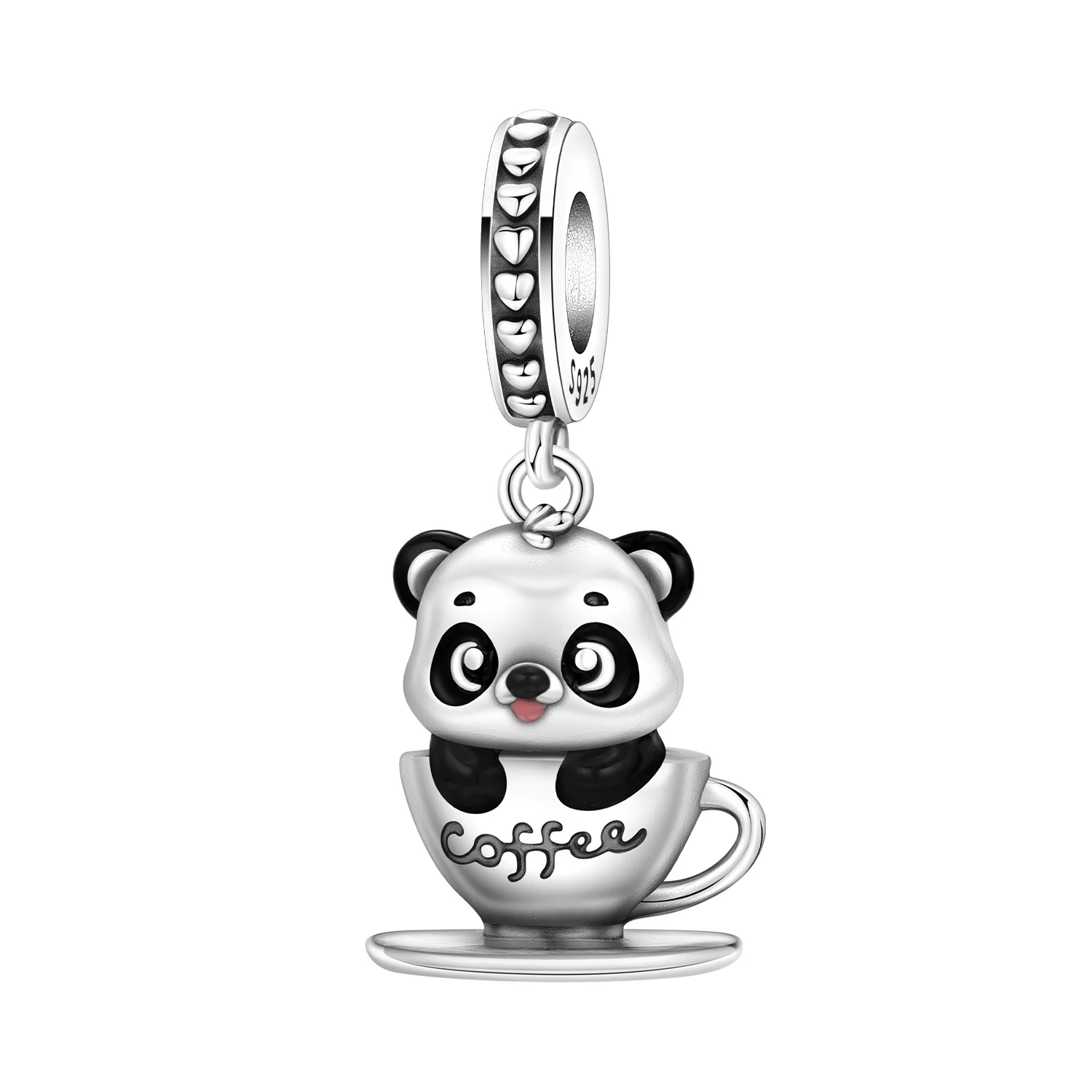 

Orstarry 925 Sterling Silver Panda Coffee Animal Beads Original Pendants Bracelet Charm Jewelry Party DIY Trendy Gifts
