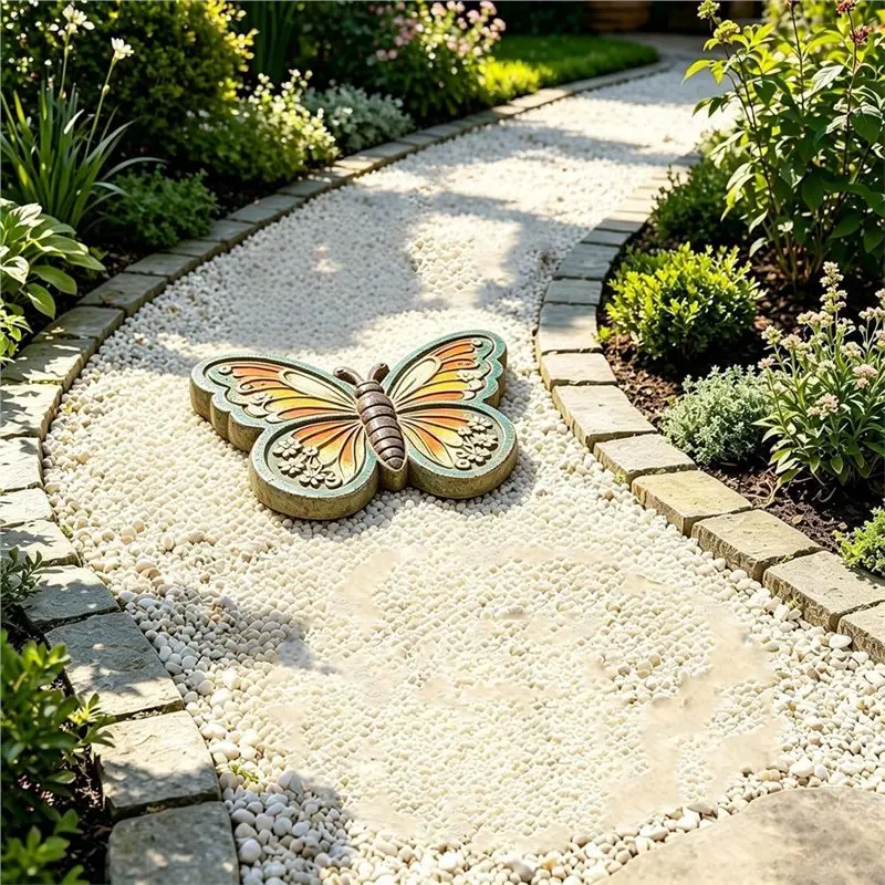 [B17B!】 Concrete Paver Mold, Reusable Butterfly Stepping Stone Mold, DIY Cement Mold For Garden Path& Walkway Decor For Outdoor
