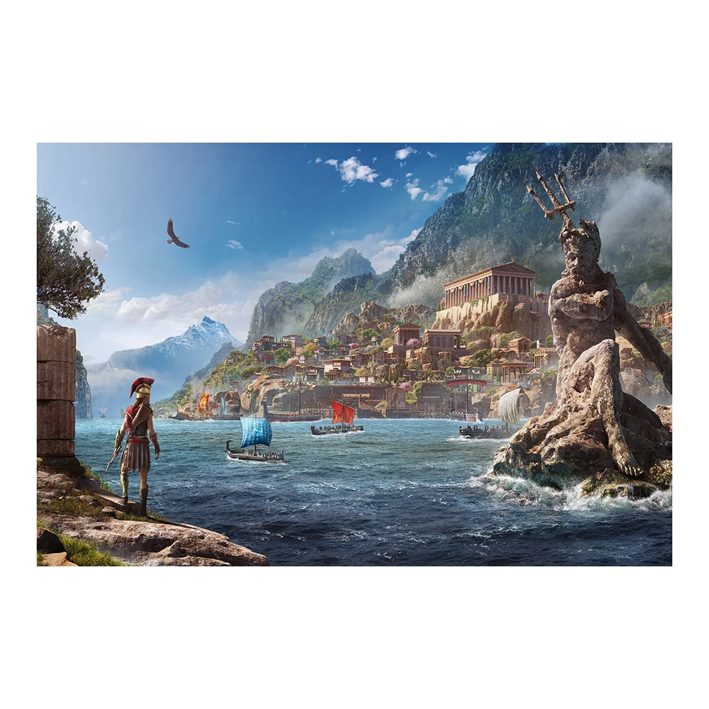 01 (40) Japan Anime Character Scenery Science Fiction Colorful Aesthetic Art Silk Cloth Poster Wall Art Home Indoor Decor Gift