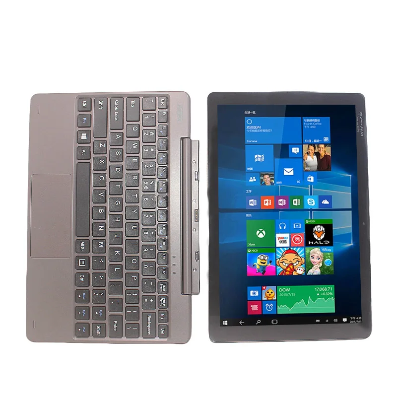 Hot Selling 2-in1 REMAX 10.1’’Windows 10 Tablet PC With Detachable Keyboard 64bit Z8350 Quad Core 2GB RAM 32GB ROM Dual Camera