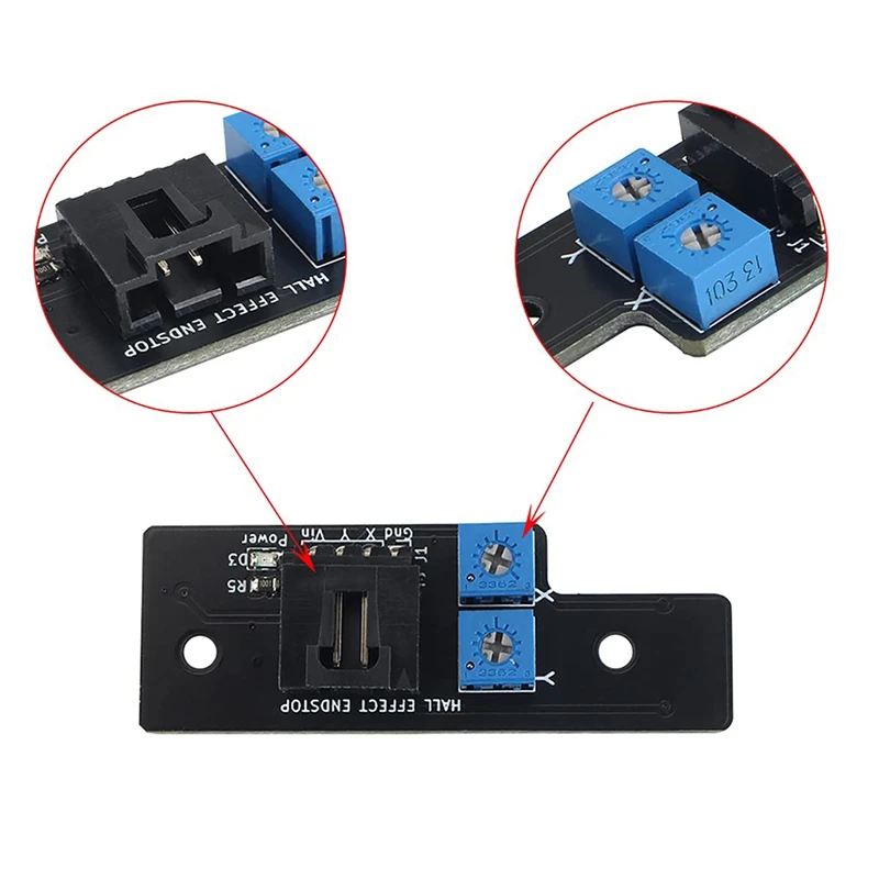 1Pc 3D Printer Hall Effect Sensor Limited Switch Sensor Limited Switch For Voron 2.4/ Vorn 2.2 Endstop X/Y Axis