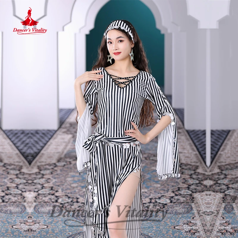 Belly Dance Costume Dress for Women Big Sequins Baladi Shaabi Folk Costume Robes Female Oriental Belly Dancing Stage Dresses