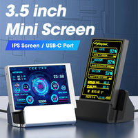 3.5 Inch 5 Inch IPS Screen USB C Port CPU GPU RAM HDD Monitor USB Display for Freely AIDA64 Mini Monitor Type-C Secondary Screen