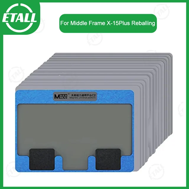 MaAnt C2 No-extreme Magnetic Universal Platform for Phone Welding Repair IP X 11 12 13 14 15 Series BGA Reballing Steel Mesh Set