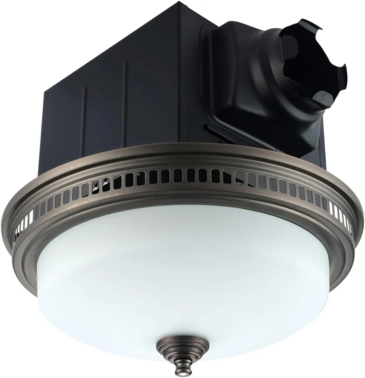 Bathroom Exhaust Fan with Light, Ultra Quiet 110 CFM 1.5 Sones Ventilation Exhaust Bathroom Fan Light Combo and Nightlight, 3 Ye